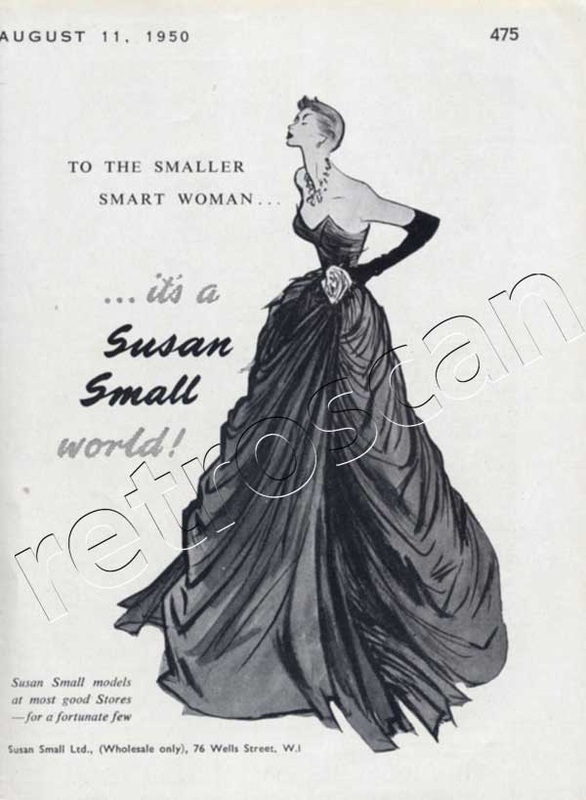 1950 Susan Small vintage ad