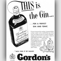 1958 Gordon's Gin- Vintage Ad