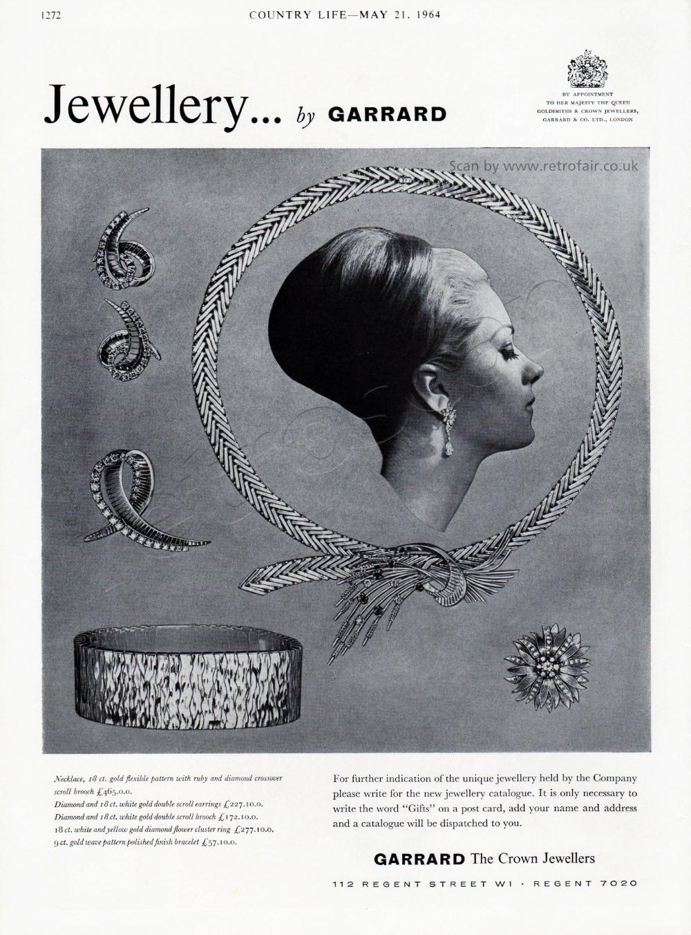 1964 Garrad Jewellery ad
