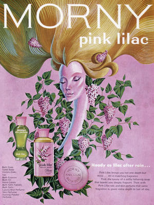 1964 Morny Pink Lilac vintage ad