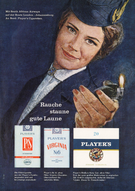 1964 Player's Cigarettes - unframed vintage ad