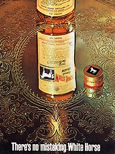 1964 White Horse Whisky - vintage ad
