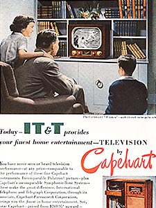  1950 IT&T Capehart - vintage ad