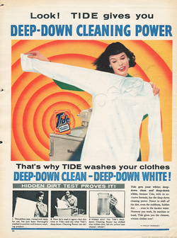 1958 Tide Detergent - unframed vintage ad