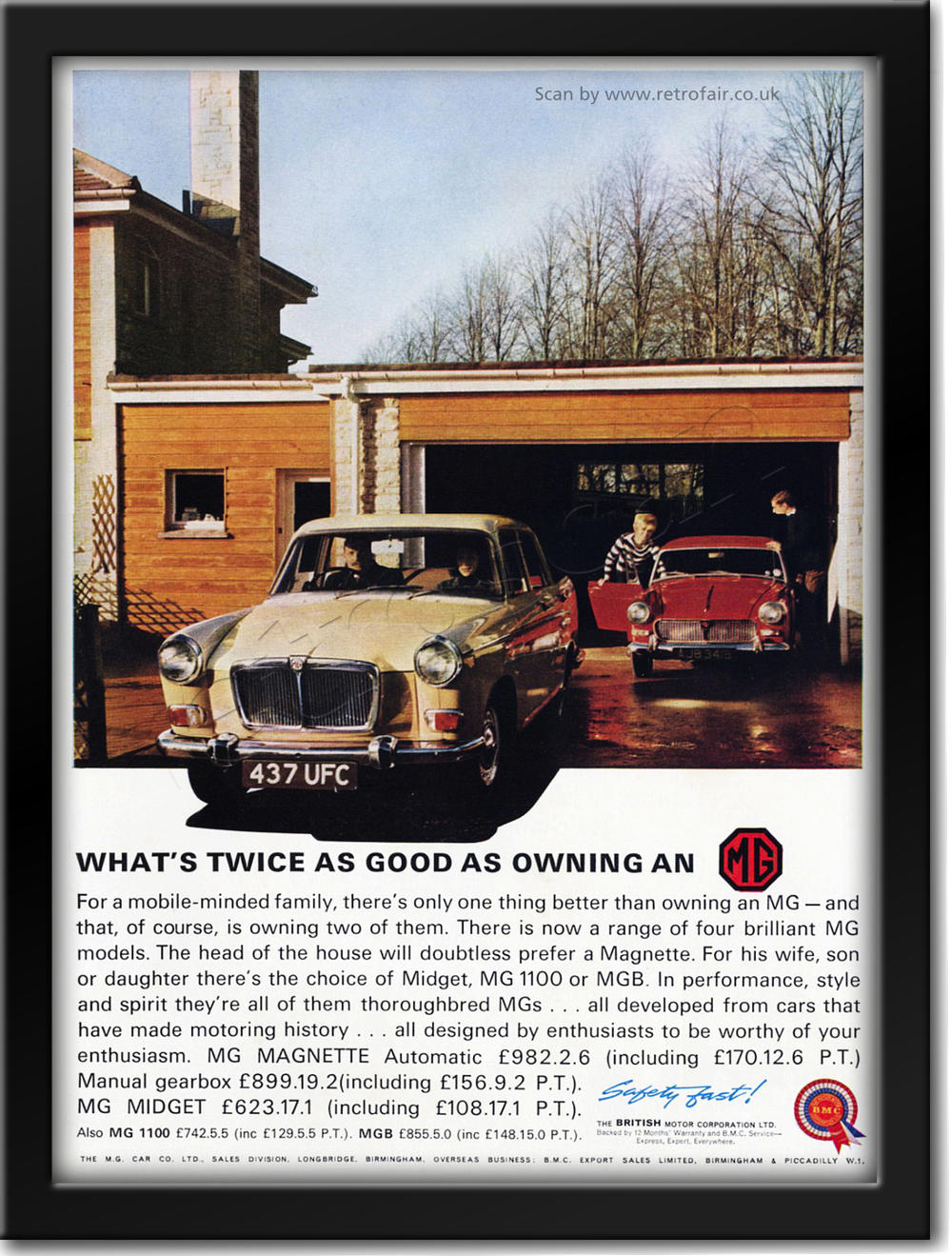 1965 MG Magnette vintage ad