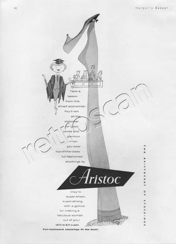 1958 Aristoc Nylon Stockings - unfarmed