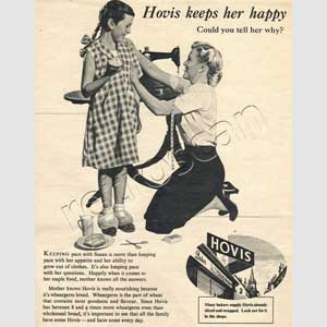1954 Hovis Mum and daughter - vintage ad