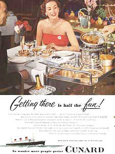 1952 Cunard - vintage ad