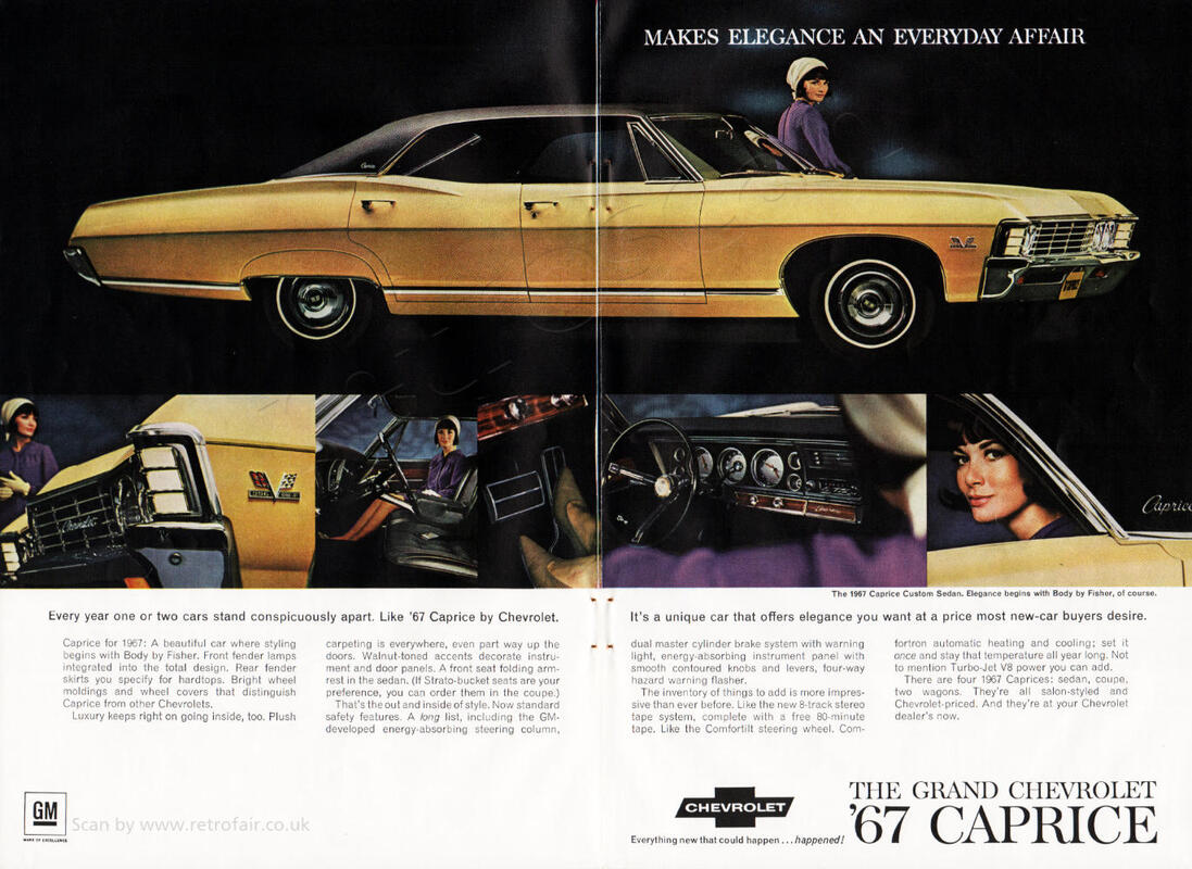 1966 Chevrolet - unframed vintage ad