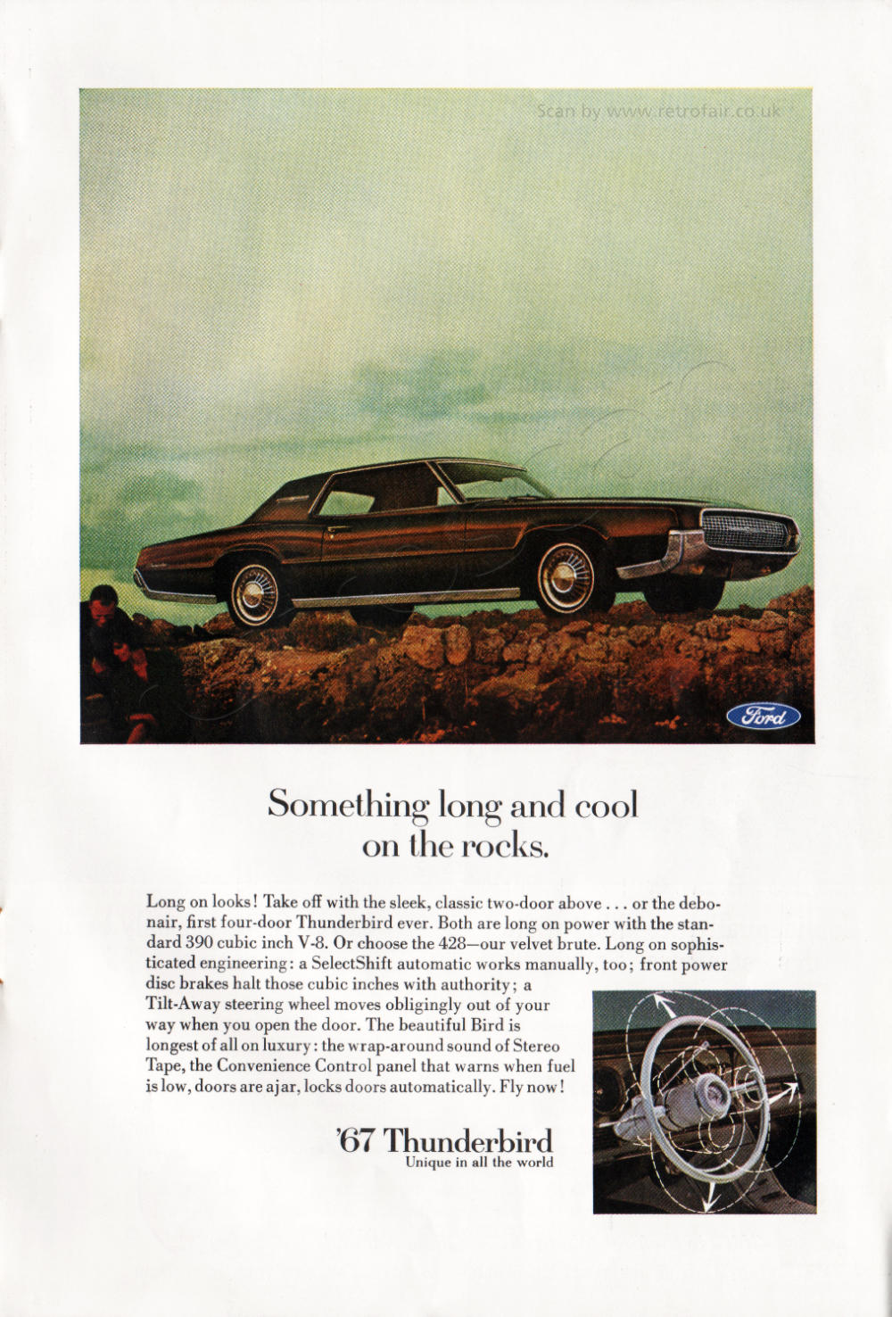 1966 Ford Thunderbird - unframed vintage ad