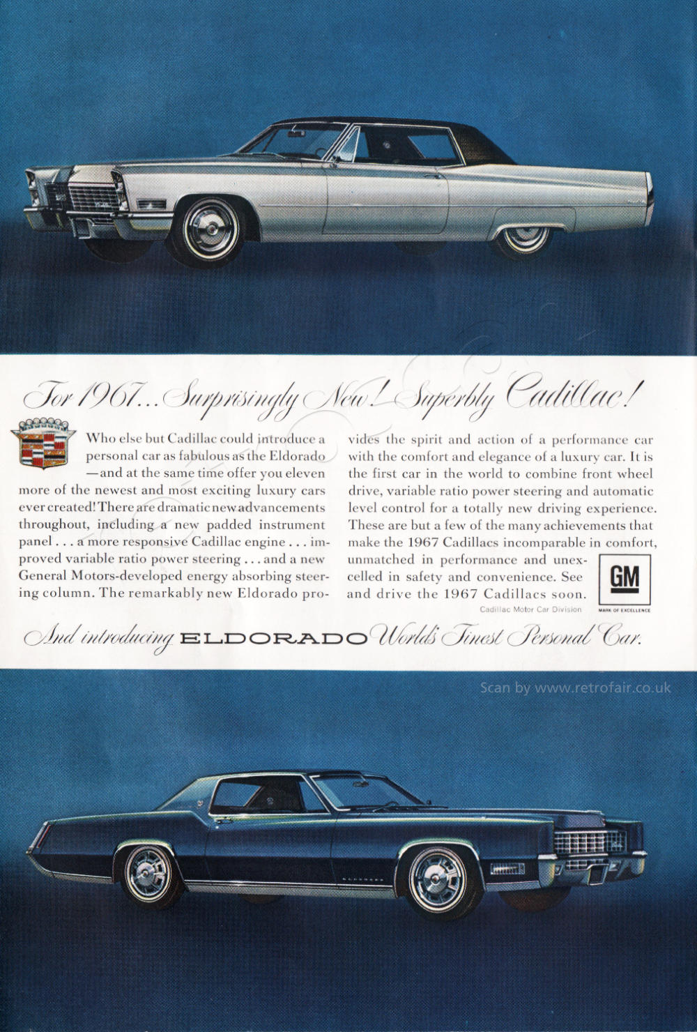 1966 General Motors Eldorado - unframed vintage ad