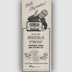 1954 Ultra radio vintage ad