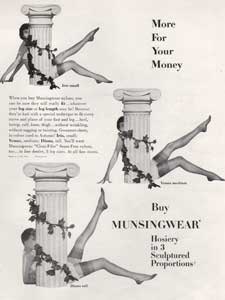1949 Munsingwear Hosiery - vintage ad