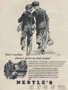 1955 Nestlé Cream Vintage Ad