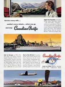1950 Canadian Pacific - vintage ad