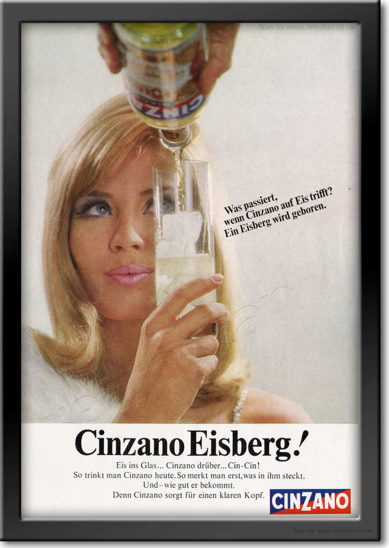 1967 Cinzano Vermouth - framed preview retro