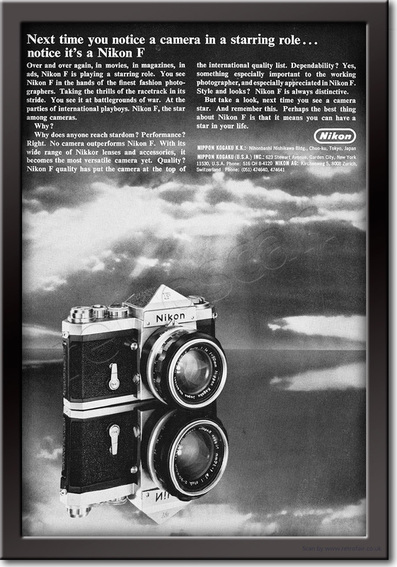  1969 Nikon F - framed preview retro