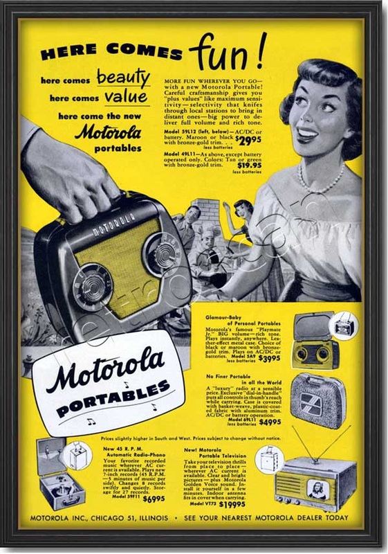 Motorola Portables Radios Retro Advert