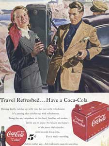 1949 Coca Cola travel advert