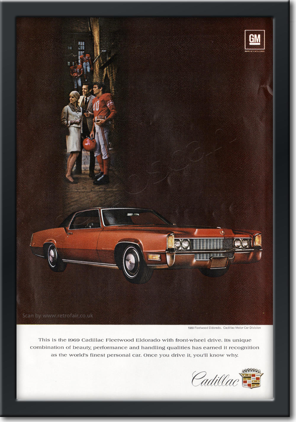 1968 Cadillac Fleetwood - framed preview vintage ad