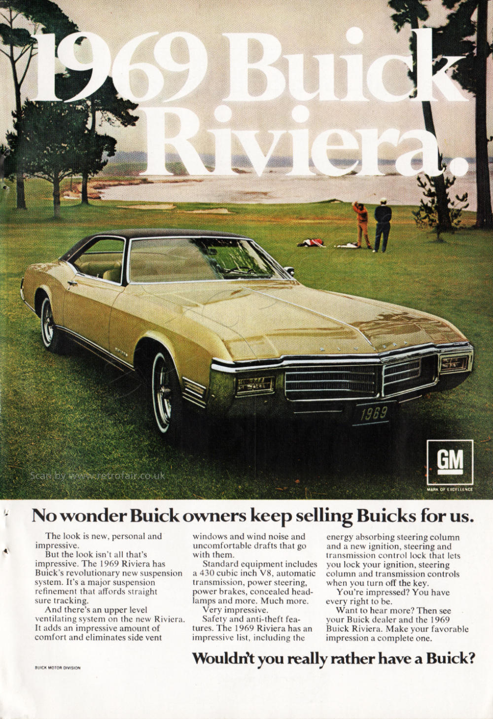 1969 Buick - unframed vintage ad