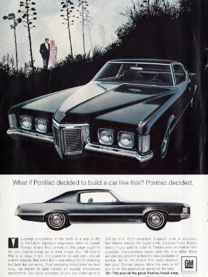 1968 GM Pontiac - vintage ad