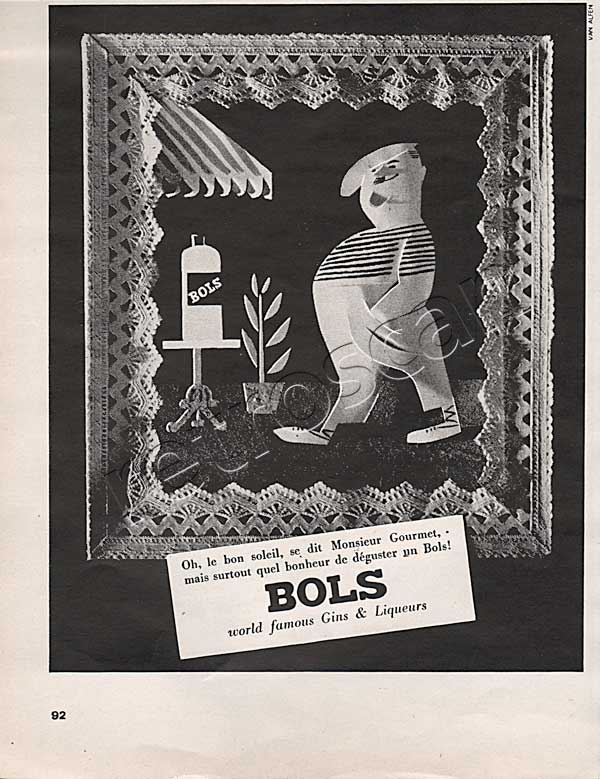 1955 Bols Liqueur vintage advert