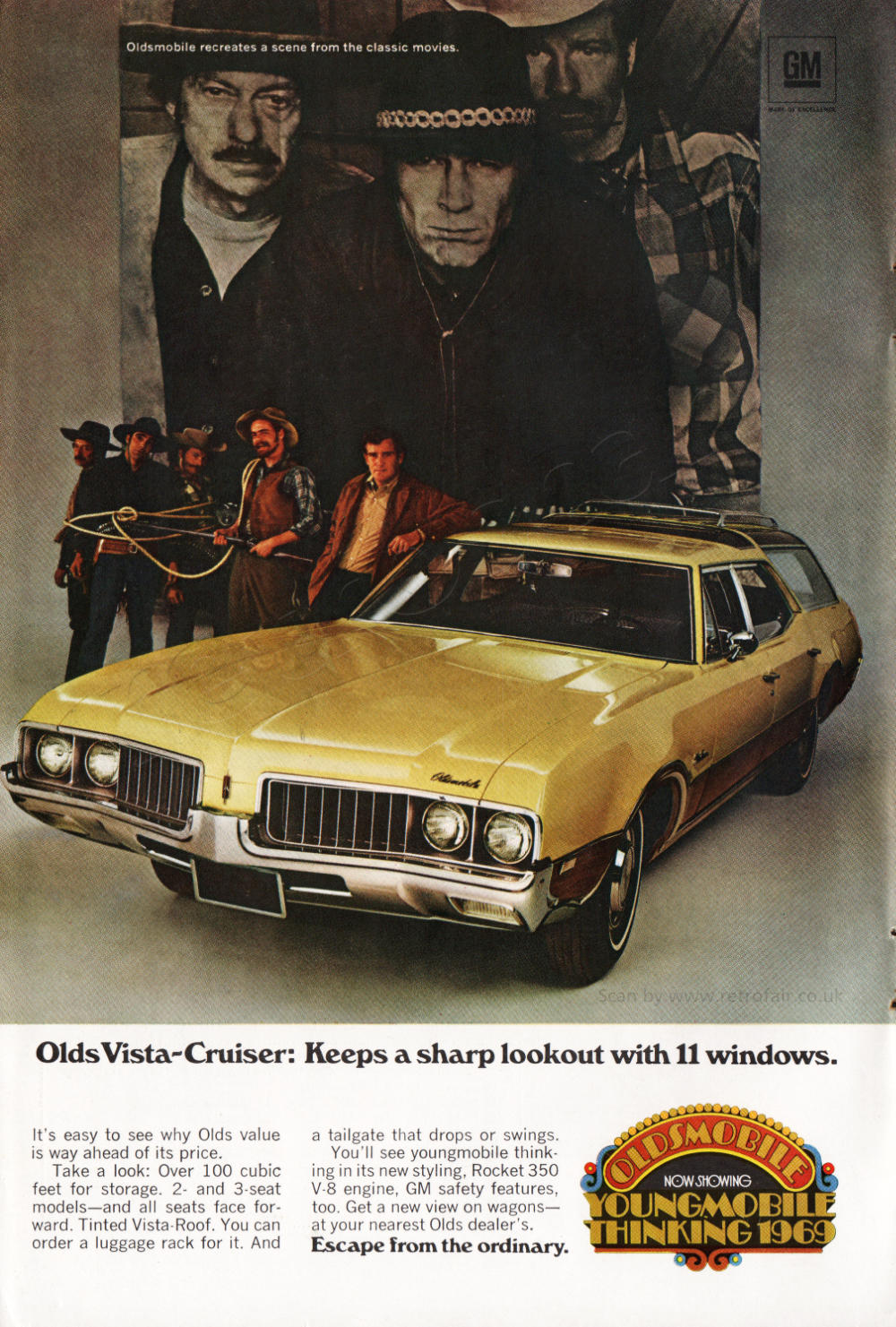 1969 Oldsmobile Vista-Cruiser - framed preview retro