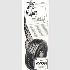 retro Avon Tyres advert