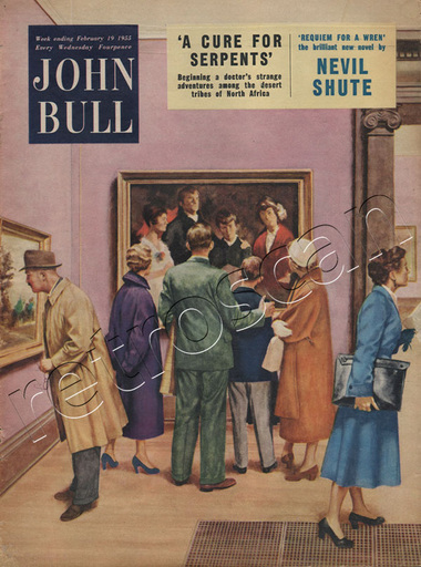 1955 February John Bull Vintage Magazine art gallery  - unframed