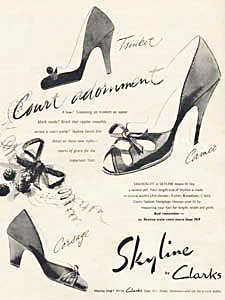1953 ​Clark's Shoes - vintage ad