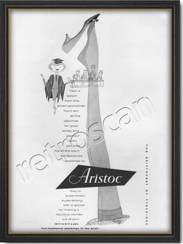 1958 Aristoc Nylon Stockings - framed preview