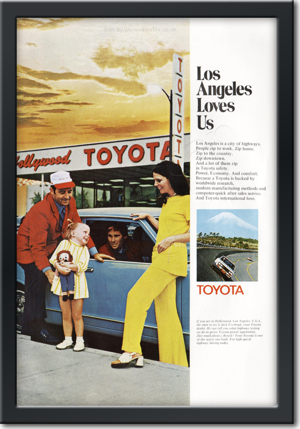 1971 Toyota - framed preview vintage ad