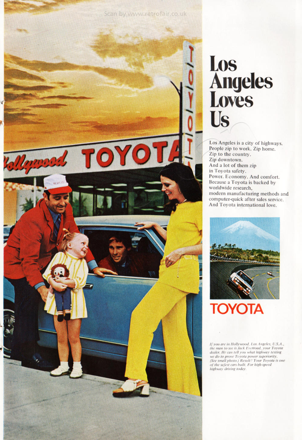 1971 Toyota - unframed vintage ad
