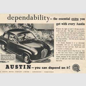 1954 Austin A30 Seven - vintage ad