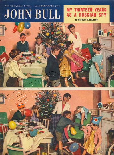 1955 January John Bull Vintage Magazine Children's Birthday Party  - unframed