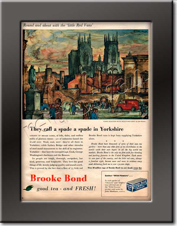 vintage Brooke Bond Little Red Vans ad  York -