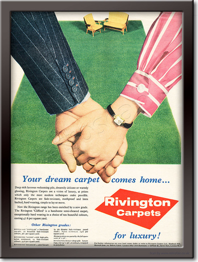 1958 Rivington Carpets - framed preview retro