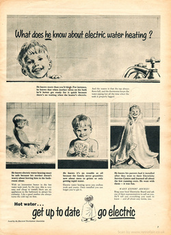 1958 Electricity Development Council - unframed vintage ad