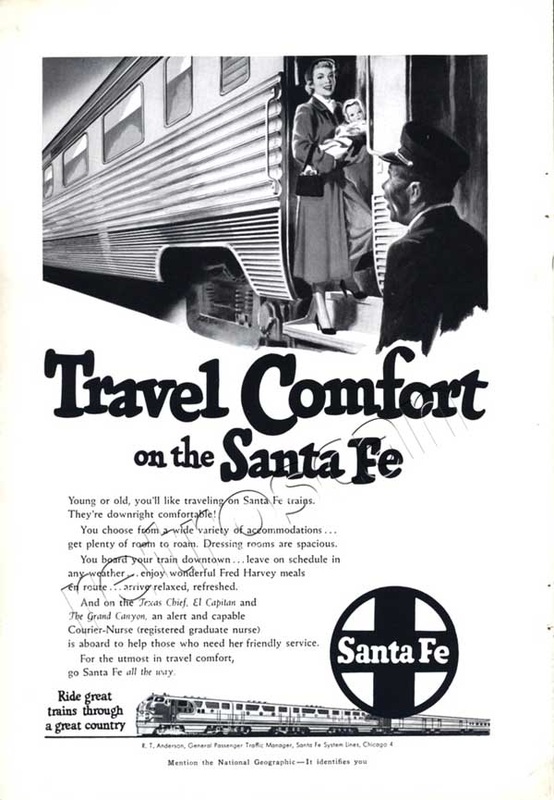 Vintage Santa Fe advert
