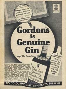 1936 Gordons Gin