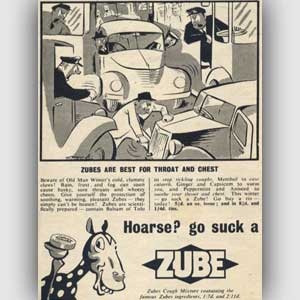 1952 Zubes Cough Lozenges - vintage ad