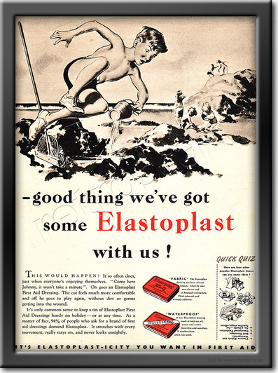 1952 Elastoplast - framed preview retro