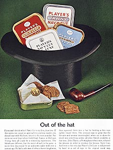 1962 Player's Navy Cut Tobacco - vintage ad