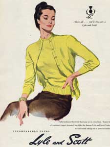 1953 Lyle and Scott ad