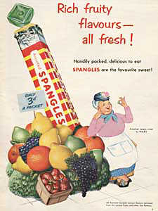  1954 Spangles - vintage ad