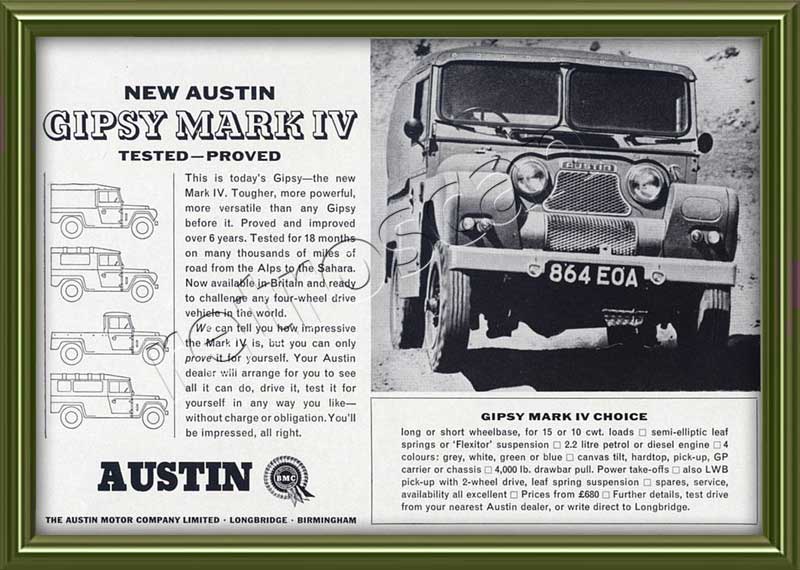 1964 Austin Gipsy vintage ad