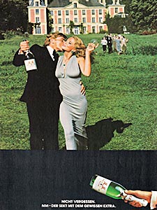 1977 MM Extra Sekt - vintage ad