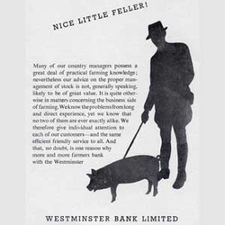 1953 Westminster Bank - vintage ad
