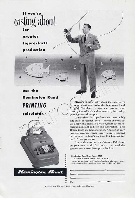 vintage 1952 Remington Rand ad